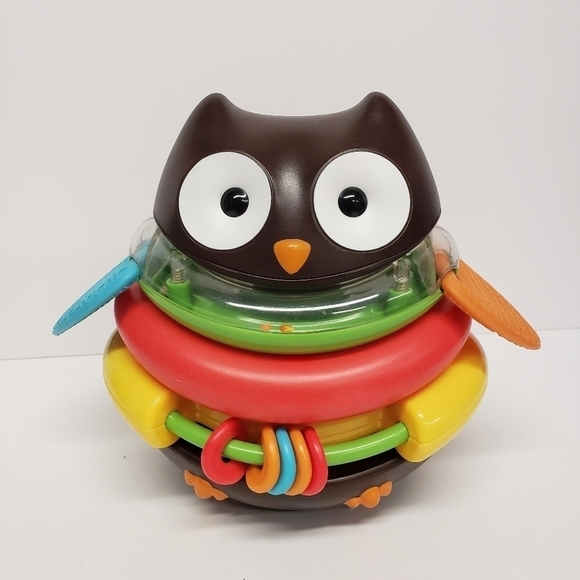 Skip Hop Owl Stacking Rocking Baby Toy - Picture 1 of 7